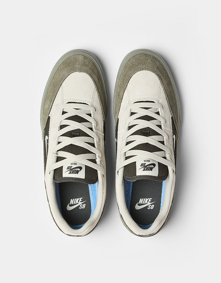 Nike SB Malor Skate Shoes - Light Bone/Light Bone-Light Army