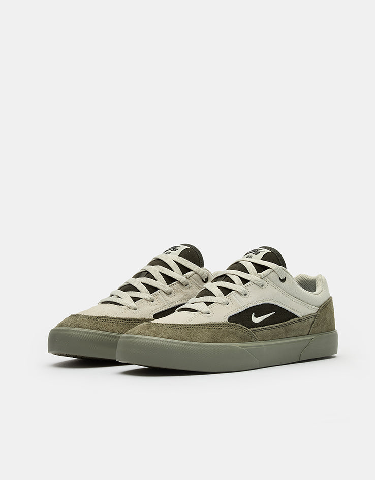 Nike SB Malor Skate Shoes - Light Bone/Light Bone-Light Army