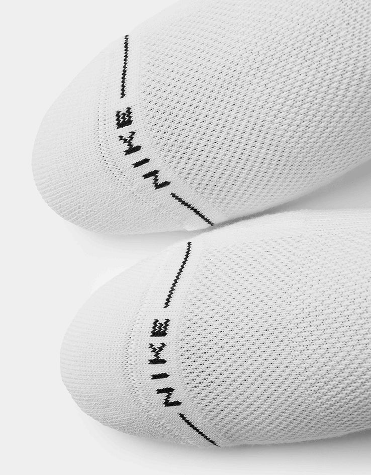 Nike Everyday Elevated 6 Pack Crew Socks - White/Black