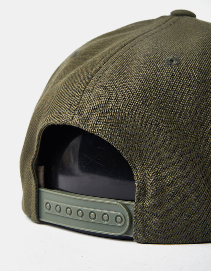 Brixton Oath III Snapback Cap - Moss/Washed Navy