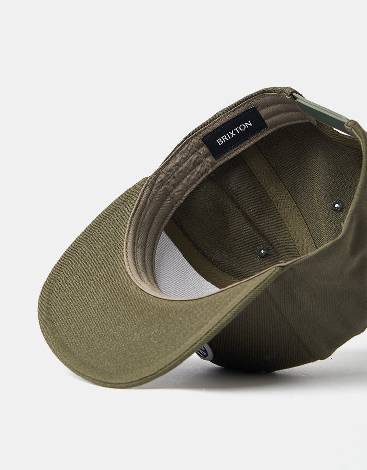 Brixton Oath III Snapback Cap - Moss/Washed Navy