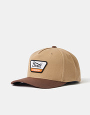Brixton Linwood Netplus Snapback Cap - Sand/Pinecone Brown