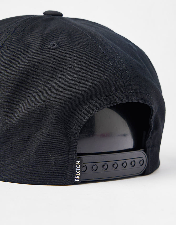 Brixton Gallatin Snapback Cap - Black