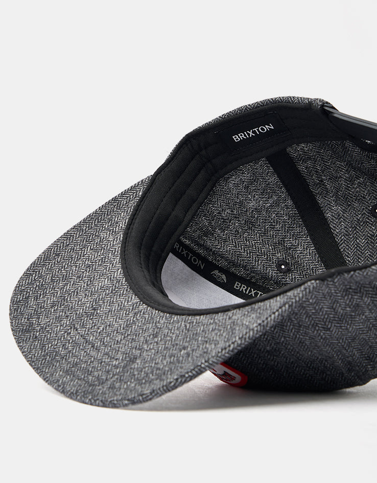 Brixton Dyson Snapback Cap - Black Herringbone