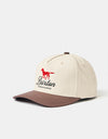 Brixton Leisure Snapback Cap - Khaki/Coco