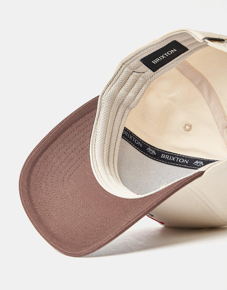 Brixton Leisure Snapback Cap - Khaki/Coco