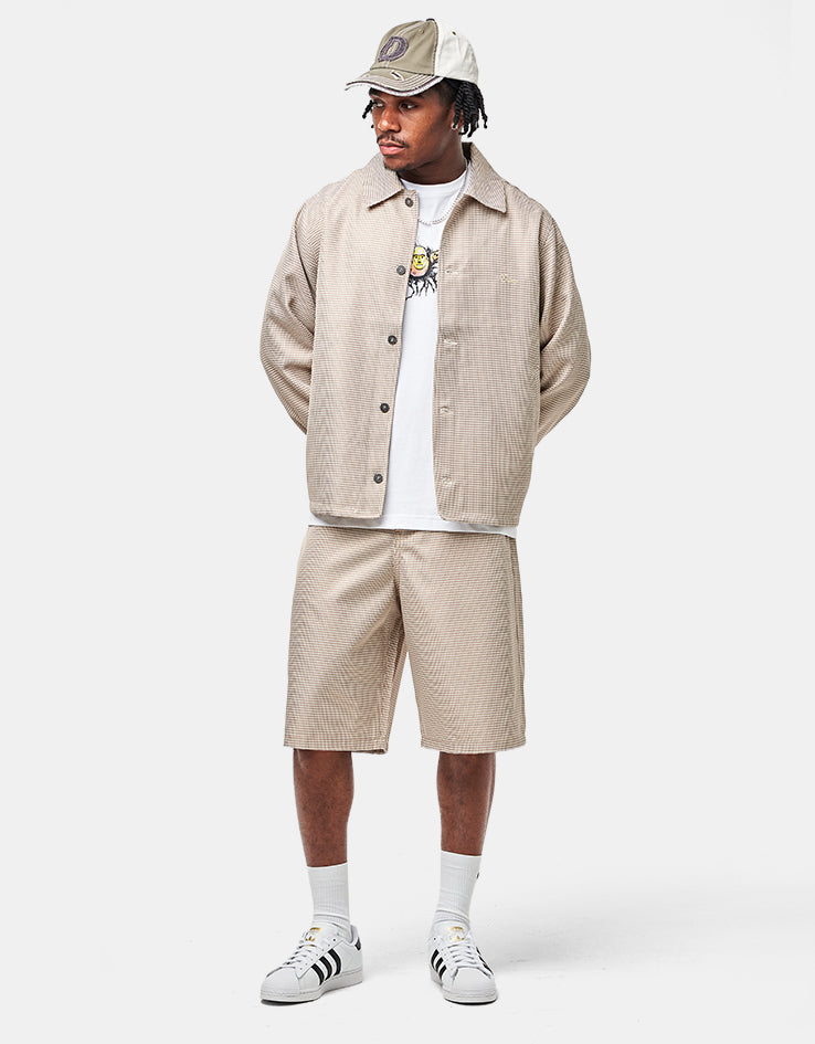 Dime MTL Houndstooth Jacket - Beige