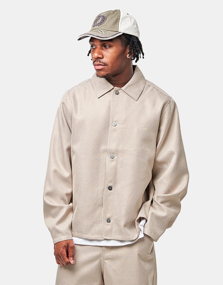 Dime MTL Houndstooth Jacket - Beige