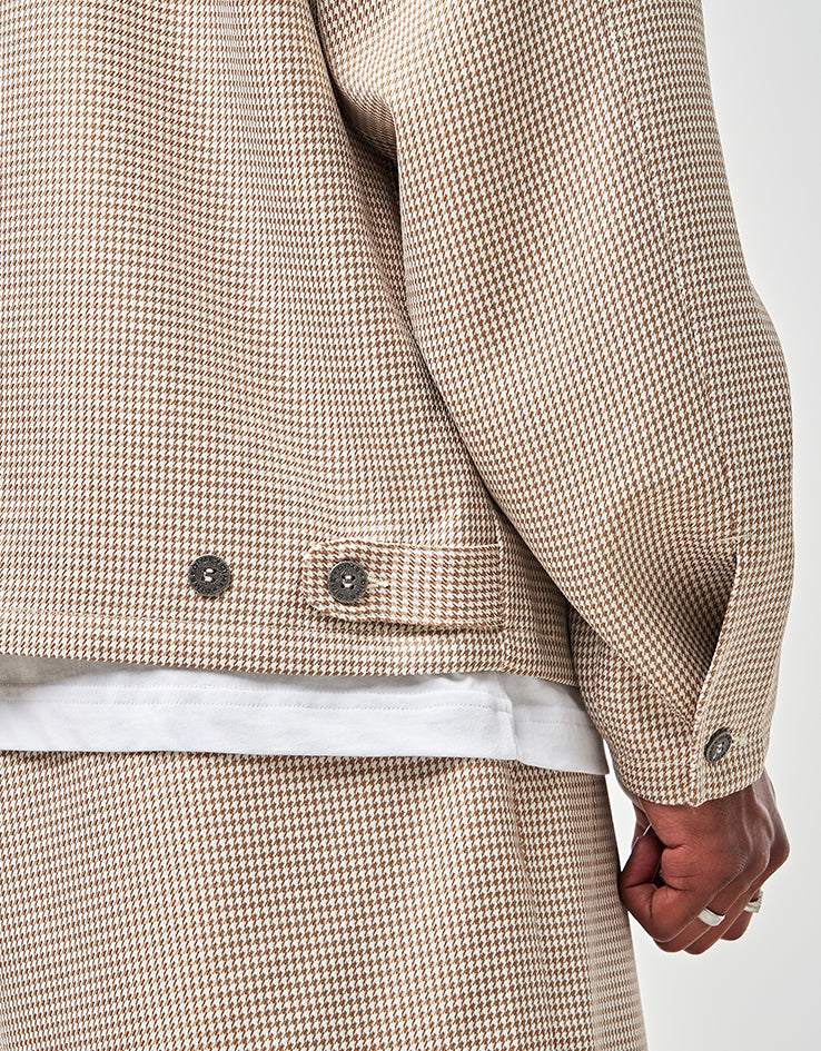 Dime MTL Houndstooth Jacket - Beige