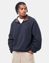 Dime MTL Classic Terry Quarter Zip - Navy