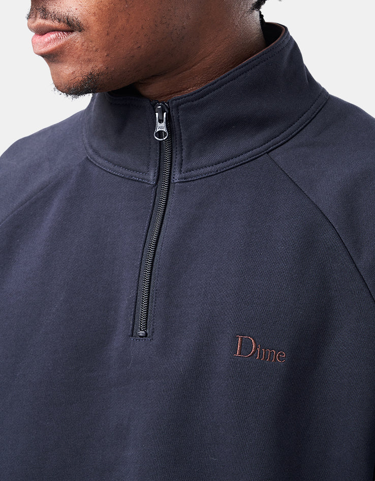 Dime MTL Classic Terry Quarter Zip - Navy