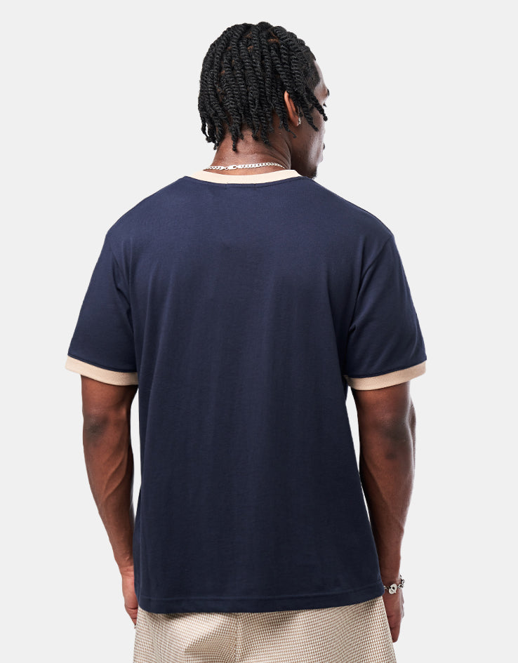 Dime MTL Arch Ringer T-Shirt - Navy