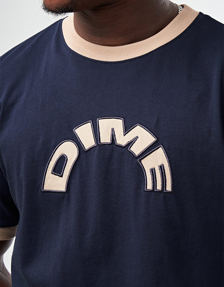 Dime MTL Arch Ringer T-Shirt - Navy