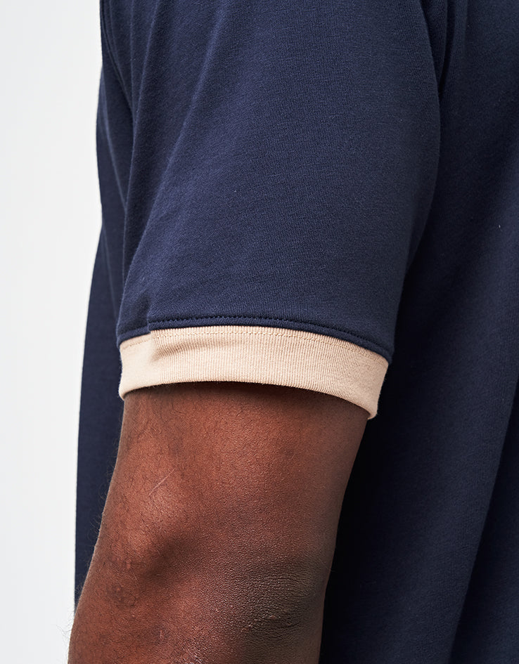 Dime MTL Arch Ringer T-Shirt - Navy