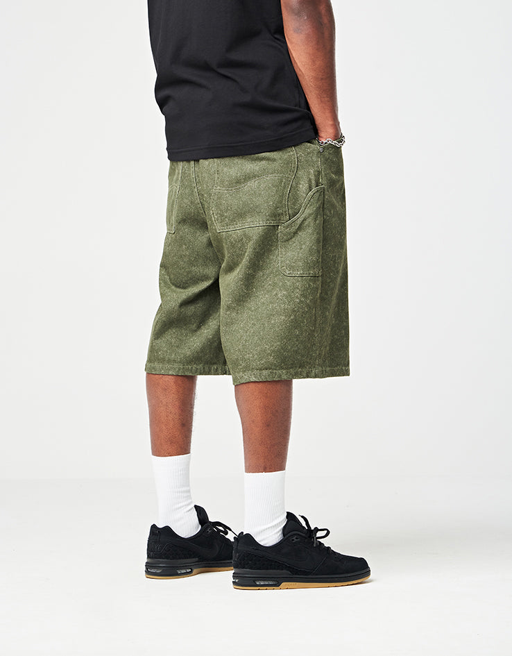 Dime MTL Classic Denim Shorts - Electric Green