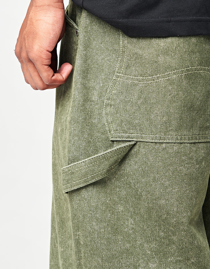 Dime MTL Classic Denim Shorts - Electric Green