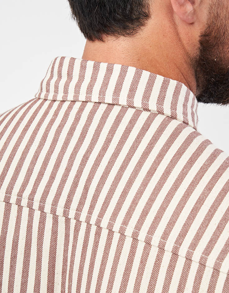 Come Sundown Destruction L/S Shirt - Brown/White