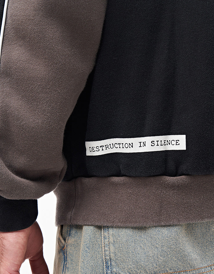Come Sundown Destruction 1/4 Zip Fleece - Brown/Black