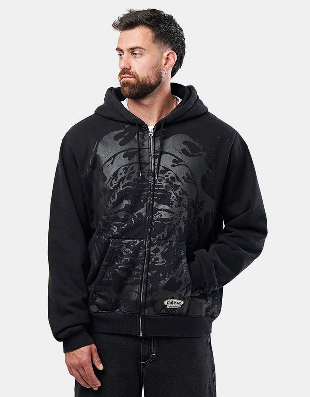 Come Sundown Gravitational Zip Hoodie - Black