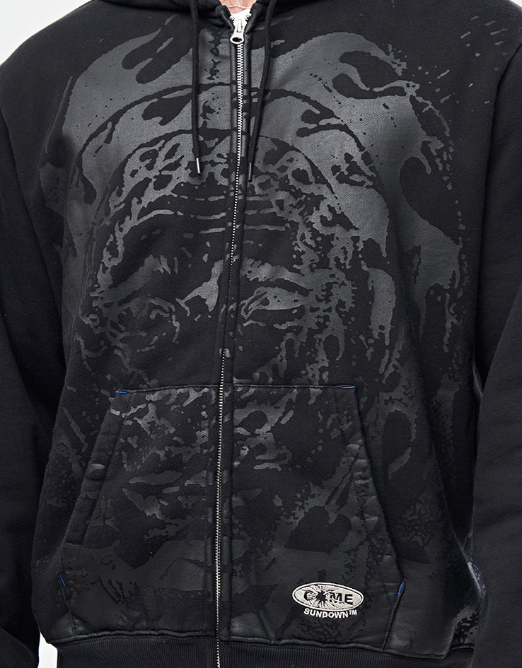 Come Sundown Gravitational Zip Hoodie - Black
