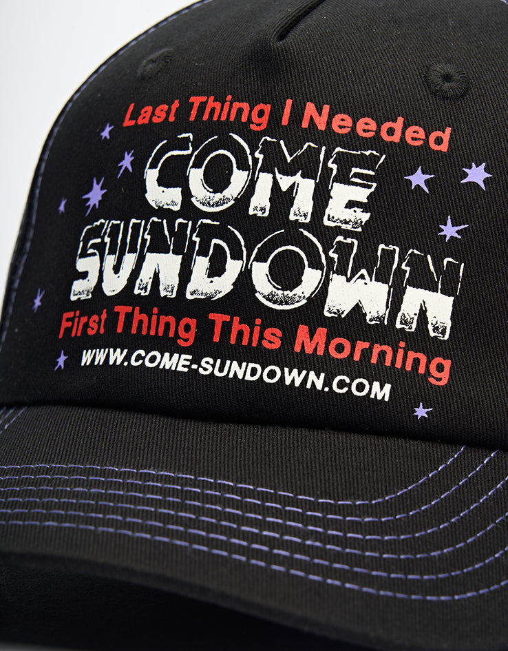 Come Sundown Last Thing Cap - Black/Red