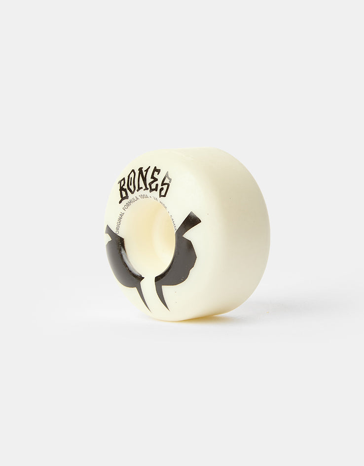 Bones OG Formula V4 Wide 100a White Skateboard Wheels