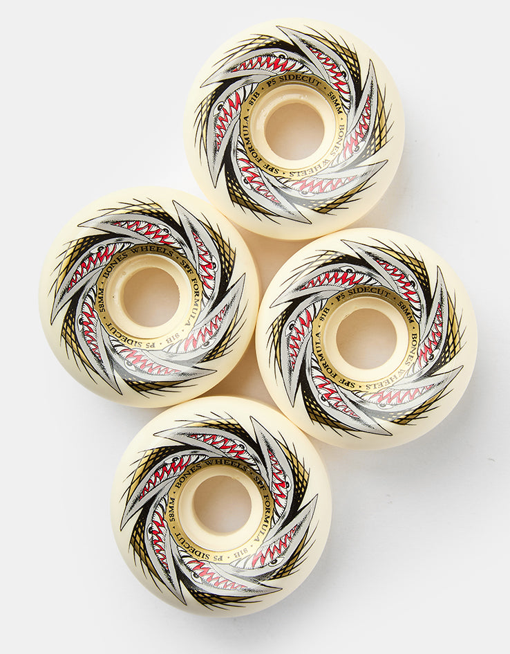 Bones Pool Sharknado SPF P5 Sidecut 81b Skateboard Wheels - 58mm
