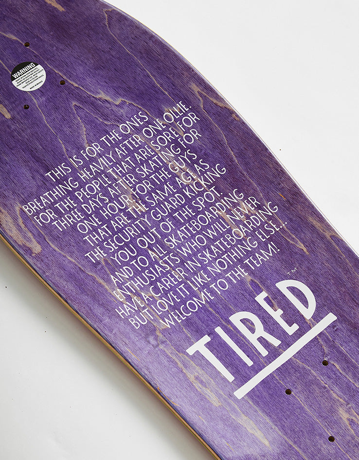Tired Tired's Lancen Skateboard Deck - 9.53"