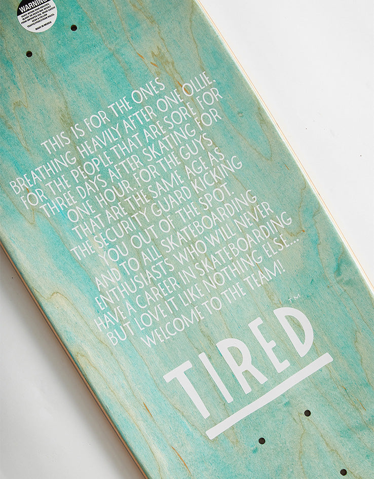 Tired Semi Tired Board Sigar Skateboard Deck - 9.23"