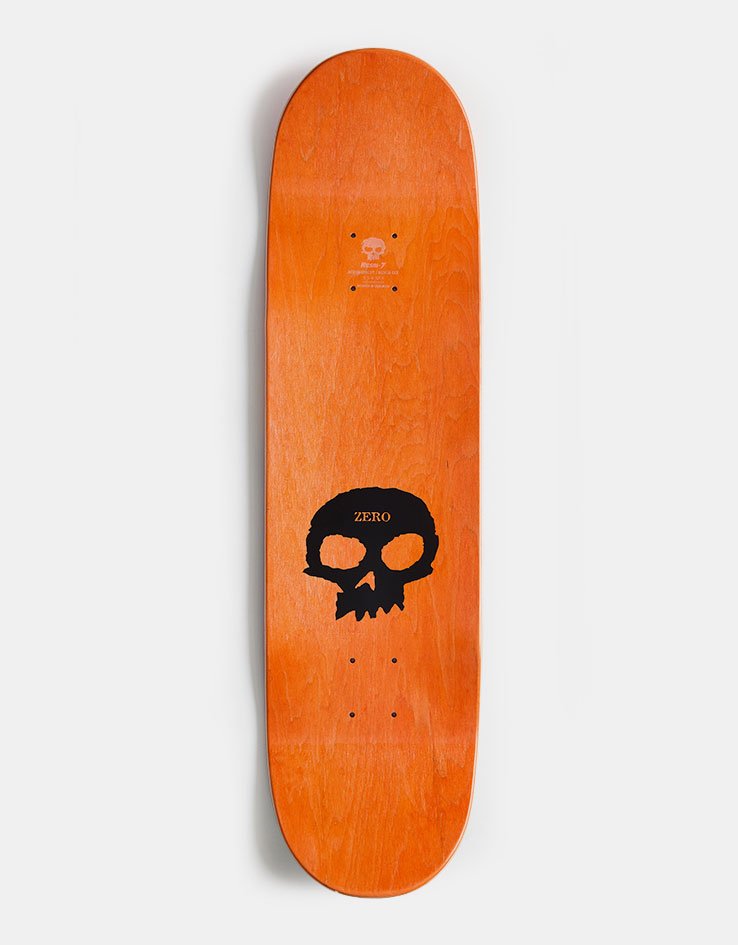 Zero 3 Skull With Flames Skateboard Deck - 8.5"