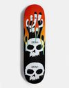 Zero 3 Skull With Flames Skateboard Deck - 8.5"