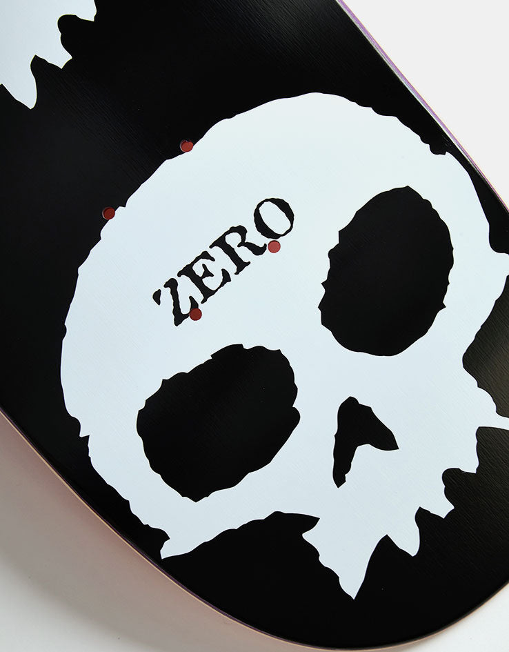 Zero 3 Skull With Flames Skateboard Deck - 8.5"