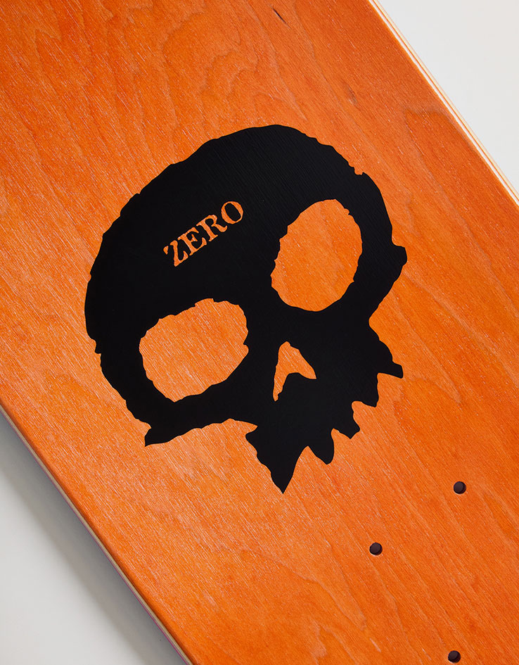 Zero 3 Skull With Flames Skateboard Deck - 8.5"