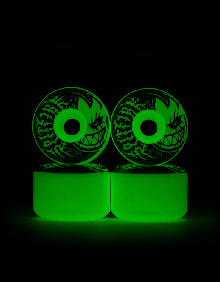 Spitfire Deathmask II Bighead GITD Formula Four Radial Full 99d Skateboard Wheels - 54mm