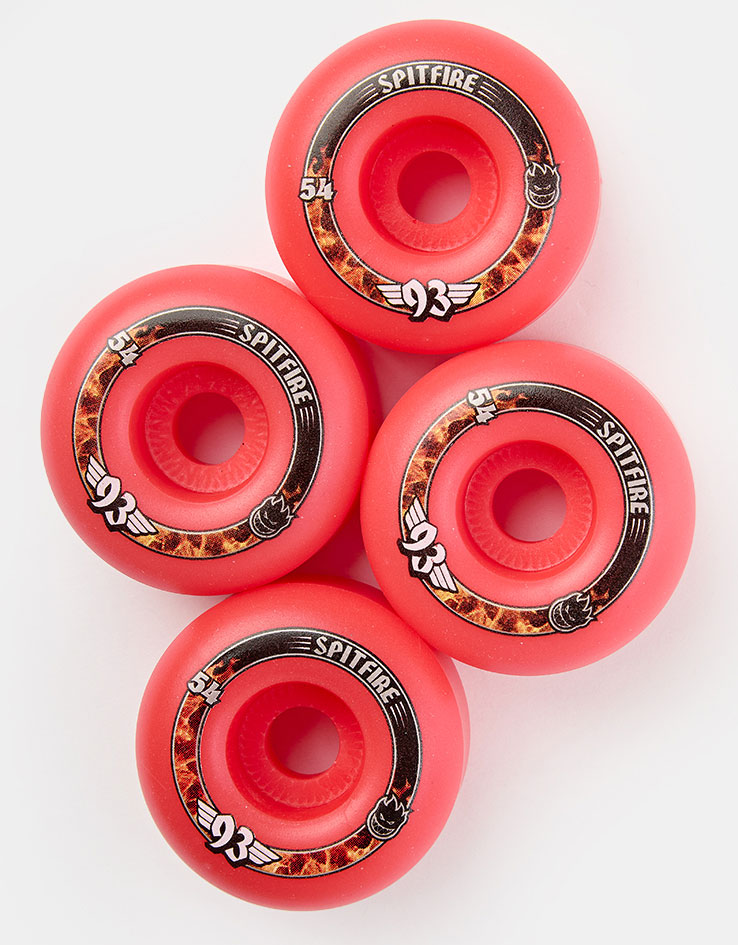 Spitfire Formula Four Radial 93d Pink Skateboard Wheels -54mm