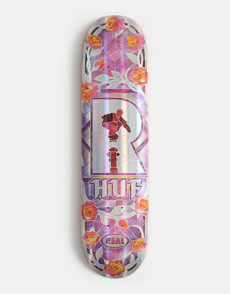 Real HUF Hydrant Holographic Cathedral Skateboard Deck - 8.06"