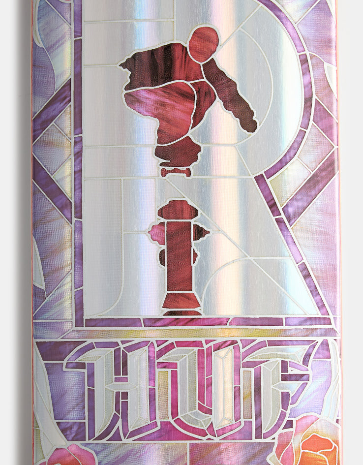 Real HUF Hydrant Holographic Cathedral Skateboard Deck - 8.06"