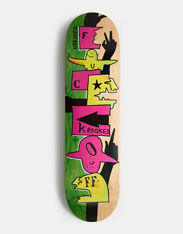Krooked Narvaez F Off Skateboard Deck - 8.38"