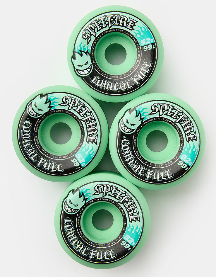 Spitfire Color Pack Formula Four Conical Full 99d Skateboard Wheels - 52mm