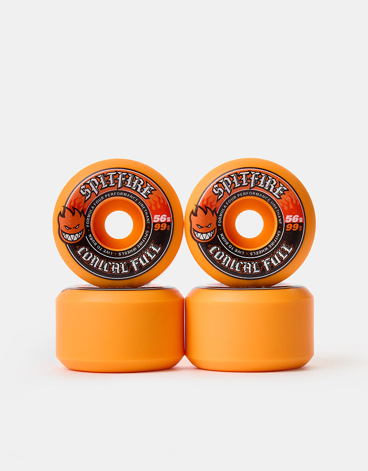 Spitfire Color Pack Formula Four Conical Full 99d Skateboard Wheels - 56mm