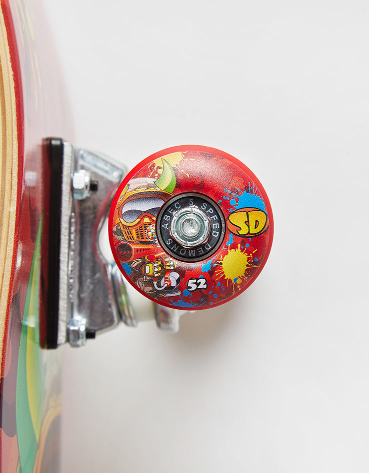 Speed Demons Paintballer Camo 'SOFT TOP' Complete Skateboard - 7.5"