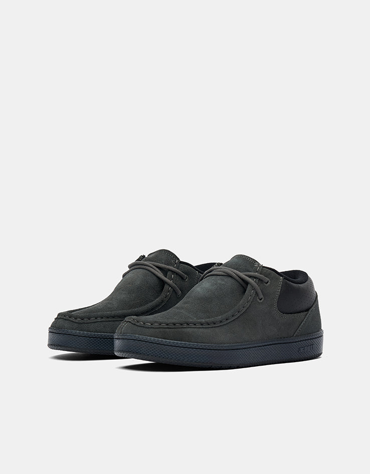 IPATH Cats Mid Skate Shoes - Charcoal Suede & Perf Leather