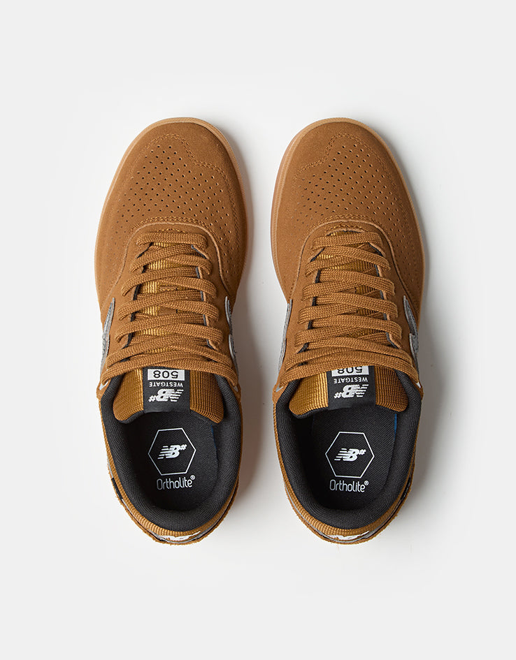 New Balance Numeric 508 Brandon Westgate Skate Shoes - Brown/Gum