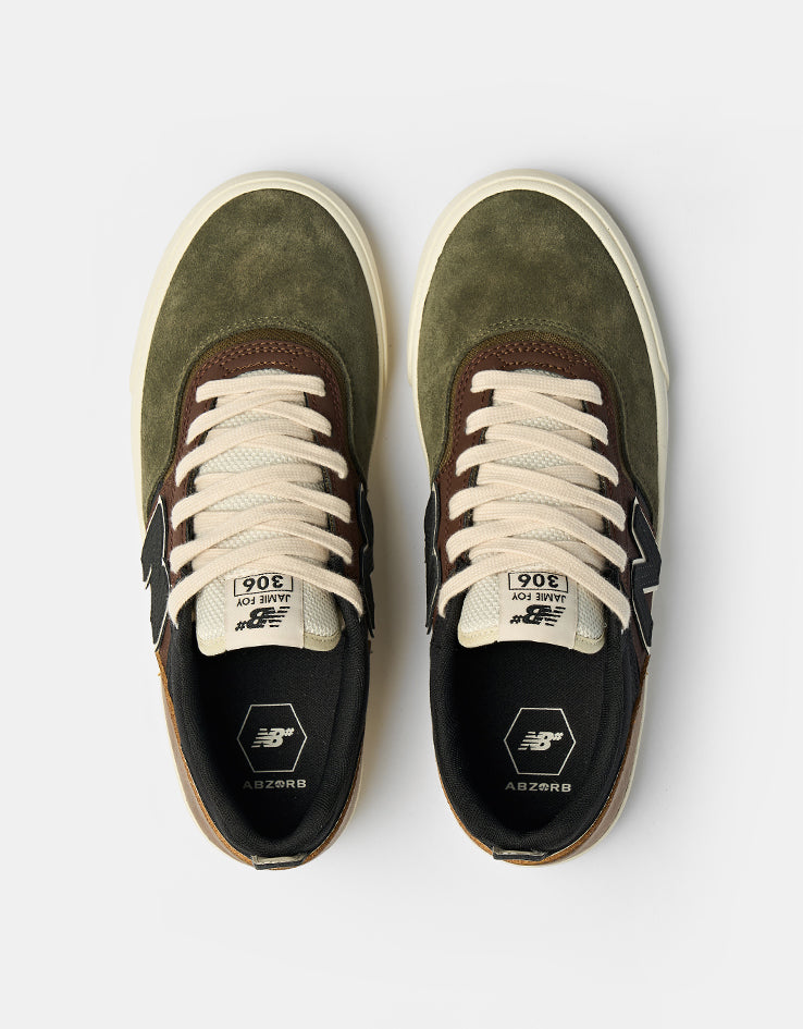 New Balance Numeric 306 Jamie Foy Skate Shoes - Brown/Olive