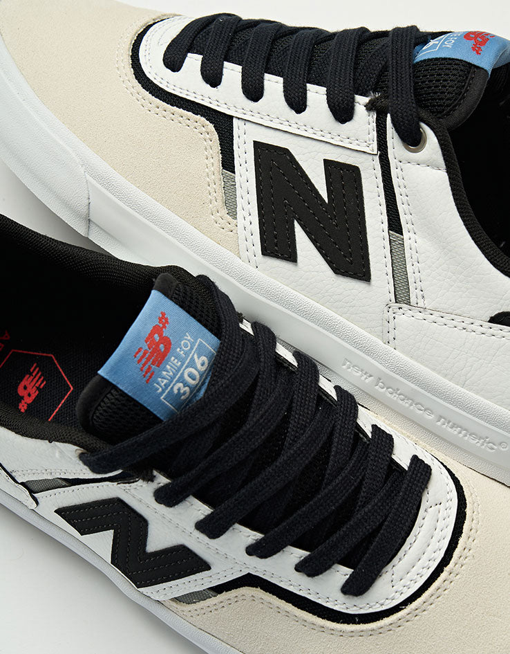 New Balance Numeric 306 Jamie Foy Skate Shoes - White/Black