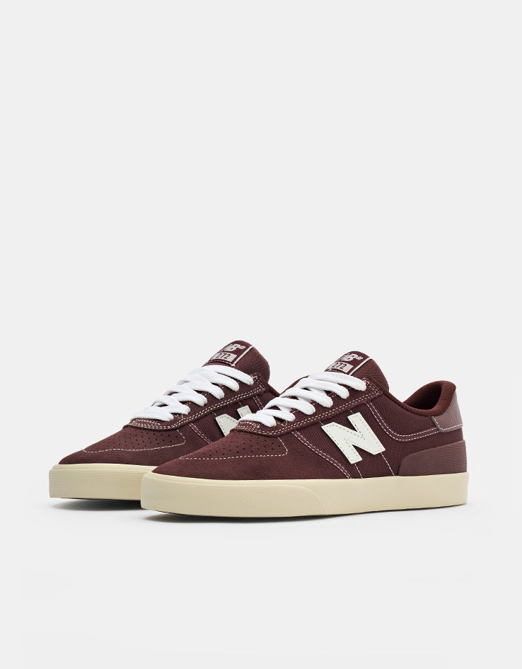 New Balance Numeric 272 Skate Shoes - Burgundy/White