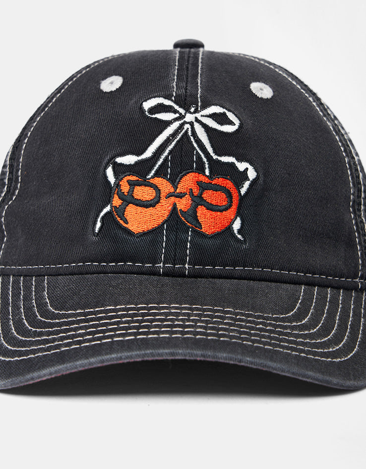 Pass Port Cherries Leagues Trucker Cap - Black