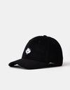 Magenta Bossed Cord 6 Panel Cap - Baseline Black