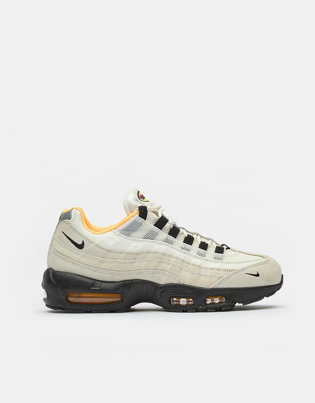 Nike SB 'FC Pack' Air Max 95 Skate Shoes - Sail/Black-Laser Orange