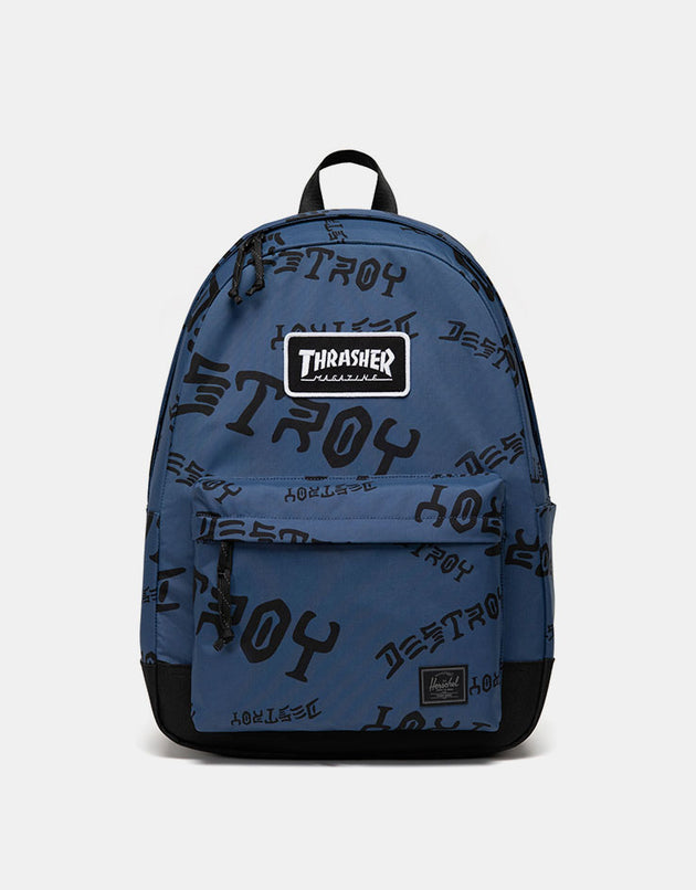 Herschel x Thrasher Classic™ XL Backpack Nylon - Oceana/Dark Navy Destroy